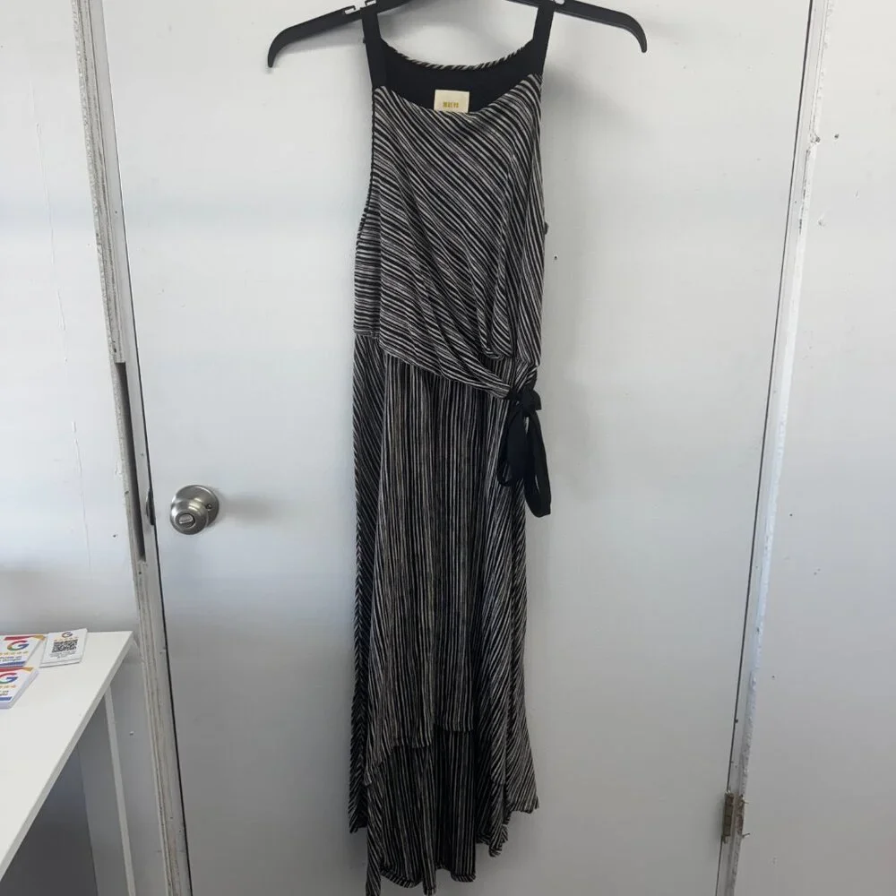 Maeve Anthropology Asymmetrical Black Sleeveless Dress - XS, - Picture 8 of 11